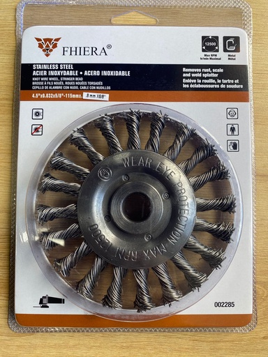 [002285] CEPILLO CIRCULAR TRENZADO INOX 4-1/2X5/8 FHIERA